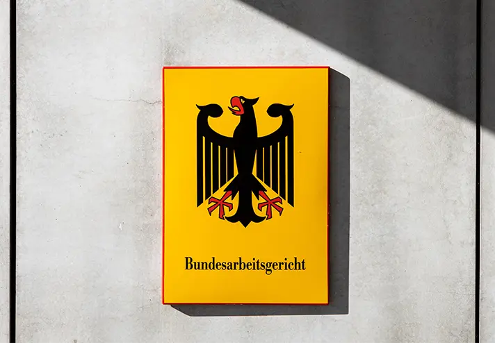 Bundesarbeitsgericht Schild